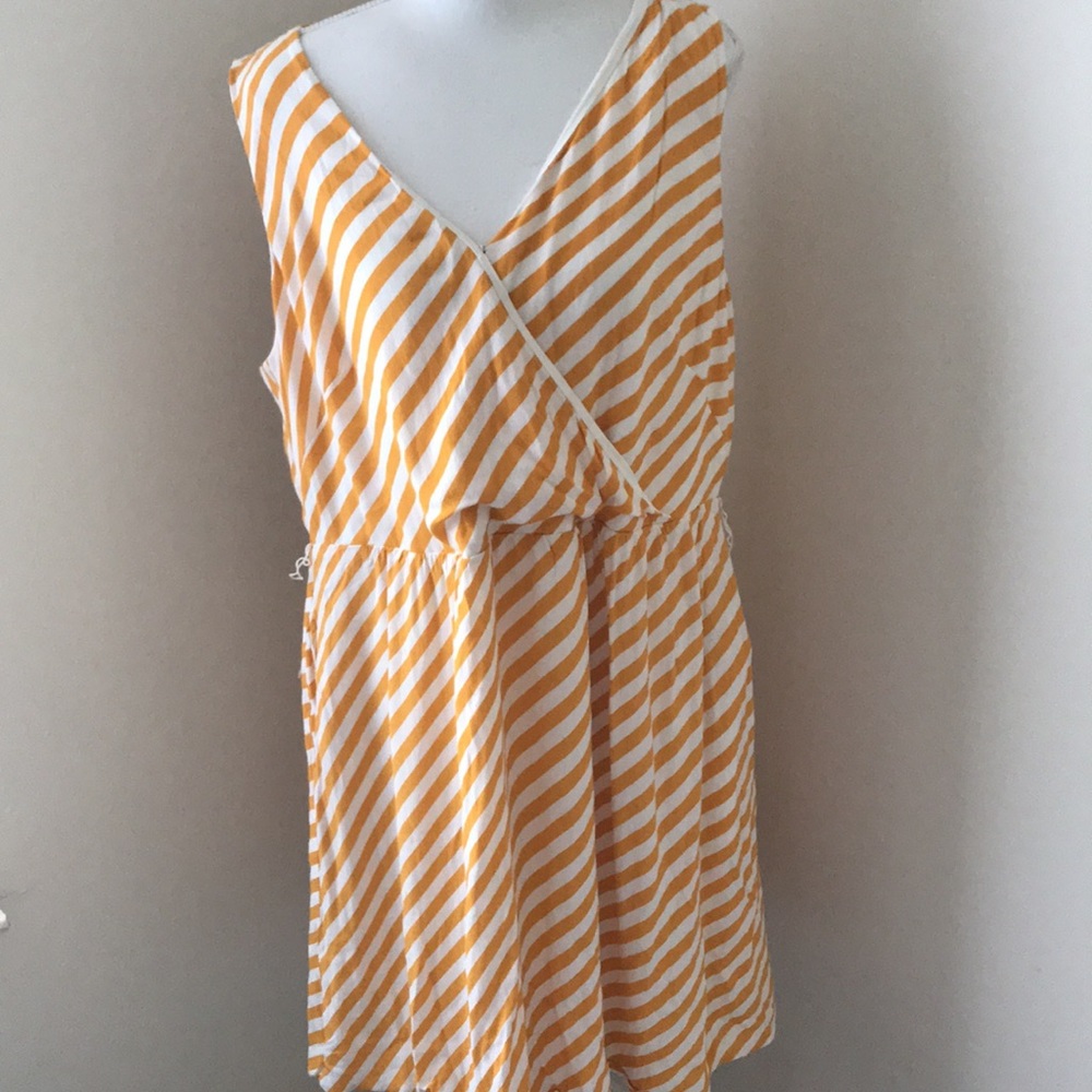 Loft Plus Asymmetrical Striped Summer Dress 16